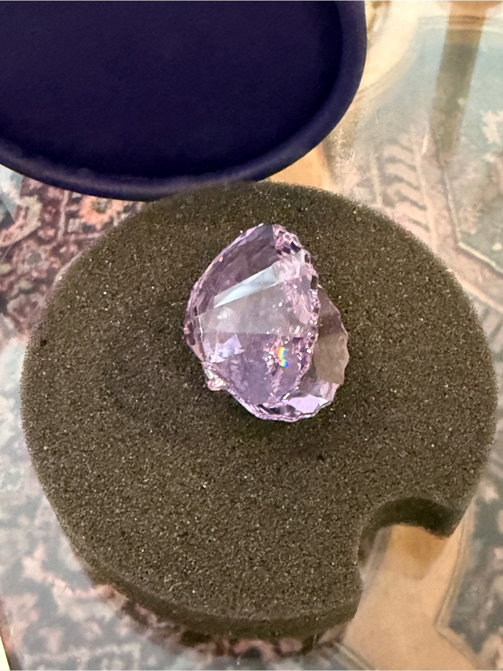Swarovski Violet/Purple Crystal Brooch Accent set - Picture 4 of 7